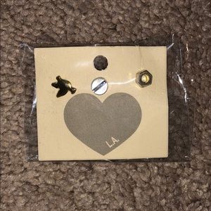 brandy melville mismatched earrings set of three